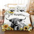 thumbnail image 1 of 3D Digital Printing Yak Series Quilt Cover Pillowcase Bedding Three-Piece Set a18 135*200, 1 of 2