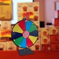 thumbnail image 4 of Rueda de colores de premio, rueda de , escritorio duradero editable, juego reutilizable de Metal, ruleta de mesa para reuniones de fiestas 50cm 5 colores, 4 of 8