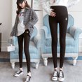 thumbnail image 1 of Ropa de mujer embarazada primavera y otoño pantalones de mujer embarazada leggings de barriga de gatito pantalones de tobillo elásticos de cintura alta finos, 1 of 6