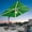 Green, variant on FLAME&SHADE 10*10FT Square Cantilever Umbrella For Your Outdoor Space – Solution-Dyed Fabric, Aluminum Frame, and Innovative 360° Rotation System,Lake Blue