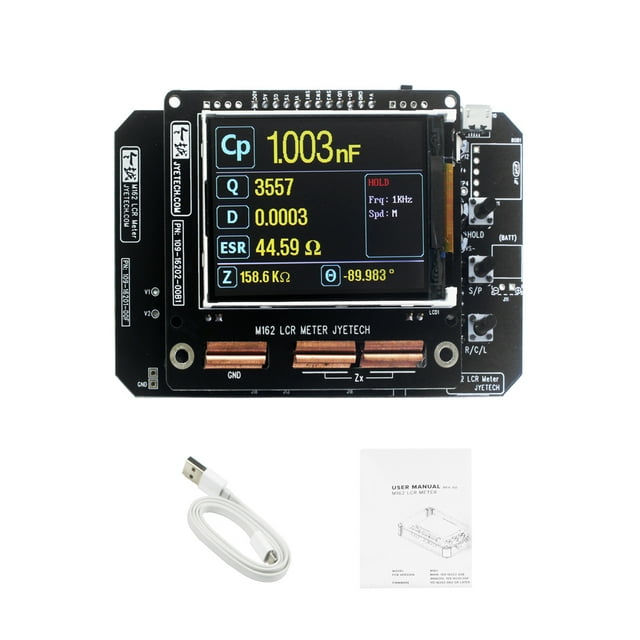 Zootealy Portable Haute Précision LCR Meter avec Microcontrôleur STM32F303 - Idéal pour Tests de Résistance, Capacité et Inductance