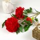 thumbnail image 2 of Lote mínimo de 10 piezas dobladas y enviadas desde el almacén 1 paquete de peonía roja simulación de flores peonía rica boda decoración del hogar arreglo floral flor ANGGREK Otros, 2 of 8