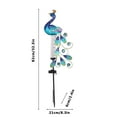 thumbnail image 3 of Bixock Solar Lights Outdoor Waterproof, Solar Peacock Rain Gauge Solar Peacock Plug-in Outdoor Decorative Light, 3 of 6