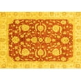 thumbnail image 1 of Ahgly Company Machine Washable Indoor Rectangle Oriental Yellow Traditional Area Rugs, 8' x 10', 1 of 4