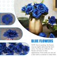thumbnail image 5 of Flores Artificiales Cabezas de Rosas Seda, 50 Piezas para DecoracióN áLbum Ropa Sombrero, Boda ( Oscuro), 5 of 5