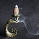 thumbnail image 2 of Incensario con base de loto y mano de Buda de cobre antiguo, figura de incensario, quemador de incienso de latón, artesanía, adornos de escritorio, regalos, 2 of 5