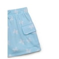 thumbnail image 3 of 365 Kids by Garanimals Girls Print French Terry Cargo Shorts, Sizes 4-10, 3 of 3
