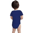thumbnail image 2 of Rocae Navy Blue for Baby Cotton Short-Sleeve Bodysuits for Unisex Onesies Bodysuit-18 Months, 2 of 7
