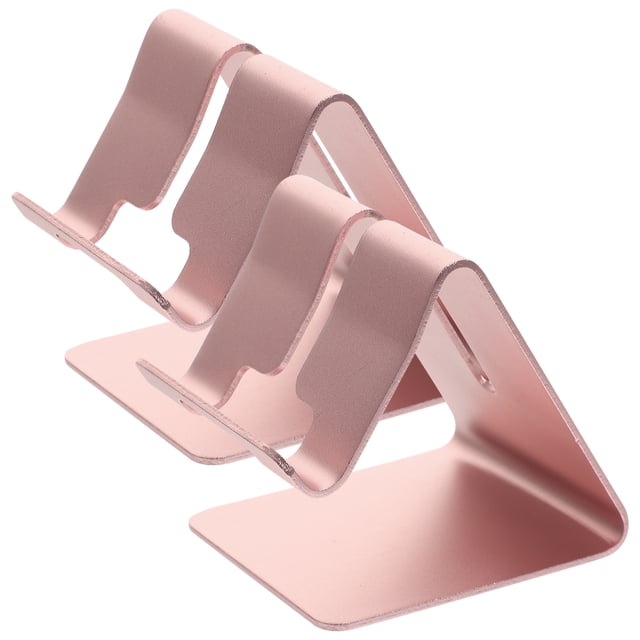MasteelfCA 2pcs Sturdy Aluminium Alloy Mobile Phone Holder Desktop Metal Phone Stand Phone Accessory