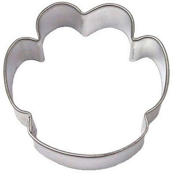 Foose Brand Paw Print Cookie Cutter 2.25 in, Tin Plate Steel, USA Made
