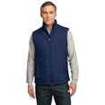 thumbnail image 1 of Port Authority J709 Puffy Vest - Mediterranean Blue/Black - Small, 1 of 2