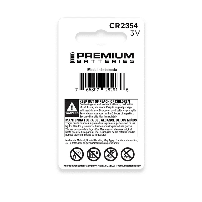 Premium Batteries Panasonic CR2016 3V Child Safe Lithium Coin Cell (2  Count)