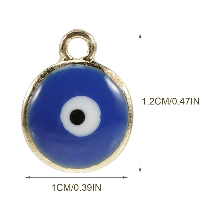 80 Pcs Evil Eye Pendant Bracelet Making Kit Beads for Jewelry