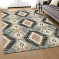 thumbnail image 6 of Addison Rugs Mayfield Premium Machine Washable Transitional Moroccan Black Rectangle Rug, 3' x 5', 6 of 6
