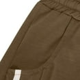 thumbnail image 7 of 2 Pack Capri Joggers Womens Casual Loose String Elastic Waist Capris Pants with Pockets Side Line Baggy Lounge Workout Trousers, Khaki, S, 7 of 7