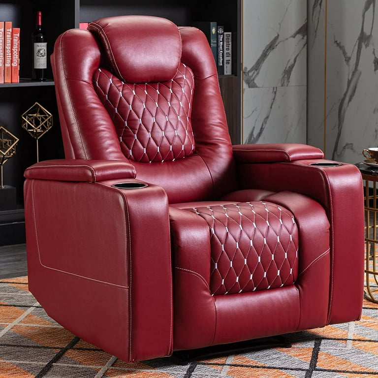 Bonzy Home Power Recliner Chair with USB Ports and Cup Holders