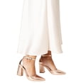 thumbnail image 3 of Dorothy Perkins Womens Blanche Pointed Ankle Strap High Block Heel Court Shoes, 3 of 4