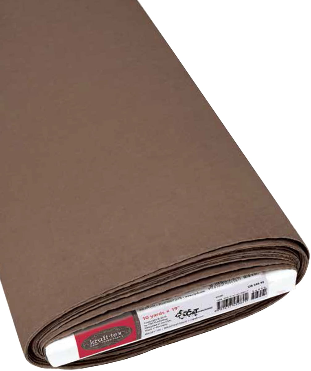 KraftTex Kraft Paper Fabric 19"X10ydChocolate FOB MI