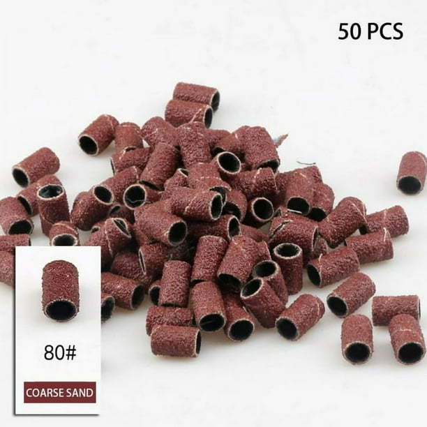Difenni Lot De 100 Disques Abrasifs Grain 180 + Foret Métal Pour Pédicure – 25 Mm – Rose