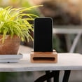 thumbnail image 2 of WEUVEB Beige Wooden Phone Holder Amplifier Stand Desktop Mobile Speaker Sound Amplifier, 2 of 6