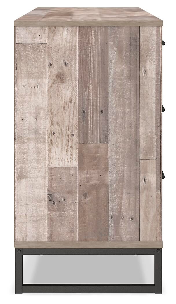 Signature Design by Ashley Casual Neilsville 6 Drawer Dresser, Whitewash