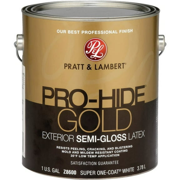 Pratt & Lambert Pro-Hide Gold Latex Semi-Gloss Exterior House Paint