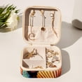 thumbnail image 6 of Shell Travel Portable Jewelry Organizer Box with Earring Holder, Bracelet Holder, and Necklace Organizer for Girls and Women, 6 of 6