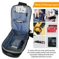 thumbnail image 3 of Men's Sling Backpack TeqHome Waterproof Anti-theft Shoulder Crossbody Chest Bag Messenger Sling Bag Daypack w/ USB Charging Port Black, 3 of 8