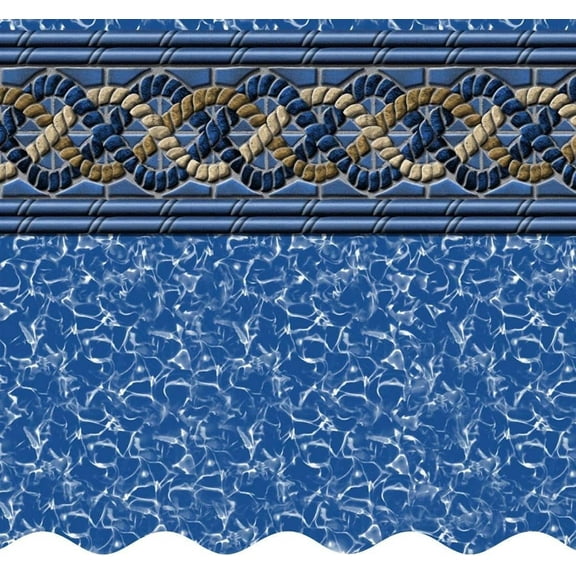 SmartLine 16' x 24' Rectangular Mystri Gold Beaded Liner for use with Kayak Pools - 7½' Deep End, 25 Gauge