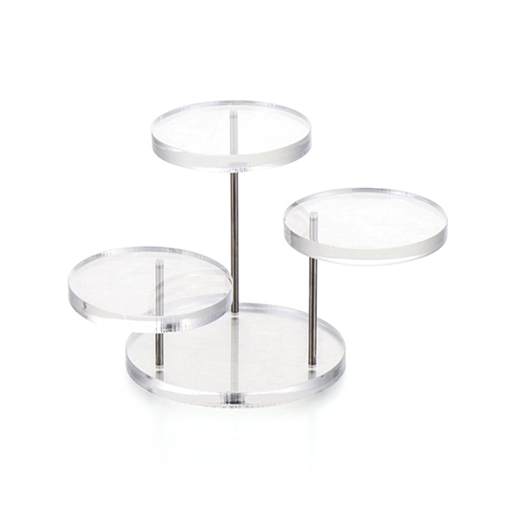 MultiLayer Cupcake Stand Acrylic Tiered Serving Round Cupcake Tower for Party A