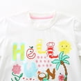 thumbnail image 6 of CAICJ98 Toddler Girl Summer Short Outfit Sets Cotton Sleeveless Tops Tees Shorts Little Girls Clothing Sets (White,4-5 Years), 6 of 7
