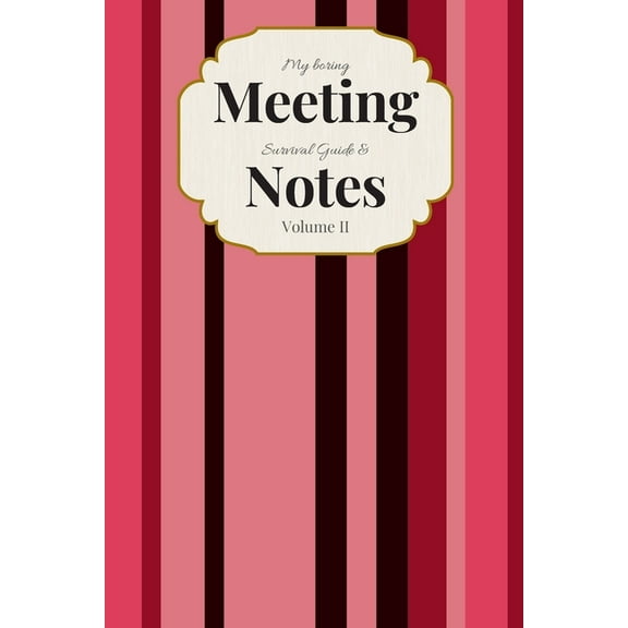 My Boring Meeting Survival Guide & Notes: 6x9 Meeting Notebook and Puzzle Book (Paperback)