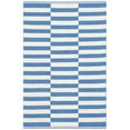 thumbnail image 4 of SAFAVIEH Montauk Raeyln Striped Cotton Area Rug, Ivory/Blue, 4' x 6', 4 of 8