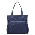 thumbnail image 2 of Lubelski Casual Women Solid Color Multi Pocket Zip Handbag Nylon Shoulder Storage Bag, 2 of 7