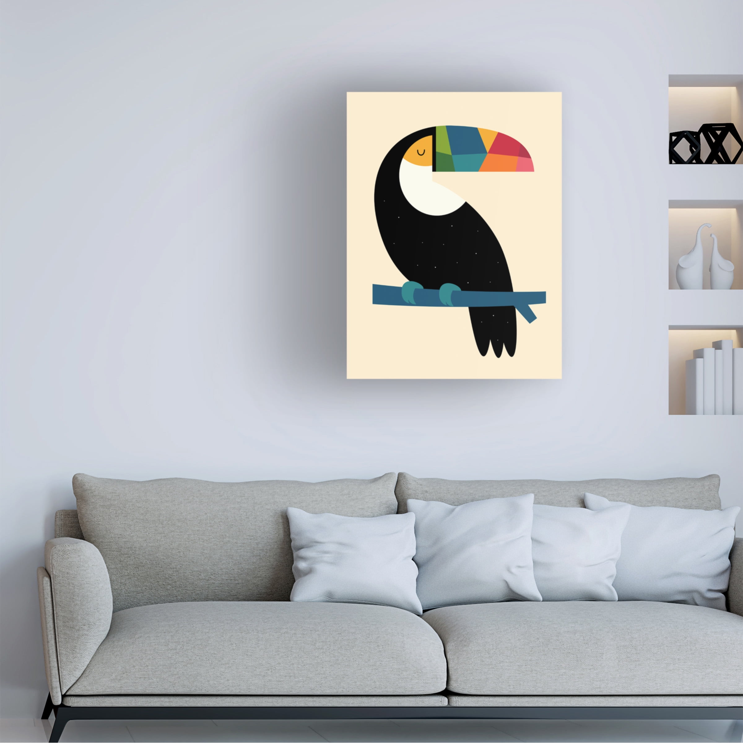 Andy Westface 'Rainbow Toucan' Canvas Art