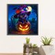 thumbnail image 1 of Cuadros Decorativos Pintura de diamante 5D DIY taladro redondo completo gato y lámpara de calabaza decoración del hogar negro DQrwqpou embutido en tela, 1 of 7