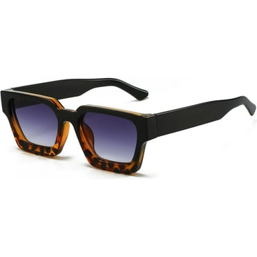 Square Sunglasses for Women Men Square Thick Frame Sun Glasses Simple Designer Style Shades