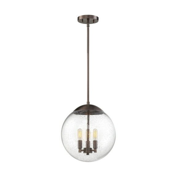 60/6741-Nuvo Lighting-Ariel-3 Light Pendant-13 Inches Wide by 14.38 Inches High-Antique Copper Finish