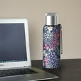 thumbnail image 5 of 20 Oz Pioneer Flower Coffee Tumbler Double Wall Insulated Stainless Steel Water Bottle | Metal Reusable Thermoses Flask with Cup Cap | Leak & Sweat Proof with Anti-Dust Lid, 5 of 7