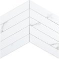 thumbnail image 1 of HOMEART Herringbone Peel and Stick Backsplash for Kitchen, Marble White Chevron Backsplash PVC Bathroom Stick on Wall Tiles (6 Sheets), 1 of 6