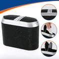 thumbnail image 6 of Unique Bargains Car Trash Can Hanging Car Door Rhinestone Plastic Trash Bin Black 1 Pcs, 6 of 6