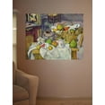 thumbnail image 2 of Wallhogs Cezanne Still Life with Basket (19th) Poster Wall Mural, 2 of 2