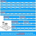 thumbnail image 5 of 4 Pack MP22YA Electric Range Burner Element Unit Set - 2 pcs MP15YA 6" and 2 pcs MP21YA 8" Replacement for Hardwick & Kenmore & Maytag & Norge & Whirlpool Electric Range Stove, 5 of 8