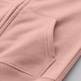 thumbnail image 5 of Jalioing Big Girls Cotton Hoodies Casual Fashion Full Zip Up Long Sleeve Hooded Jacket Kids Plain Sweatshirt with Pocket, 5 of 8