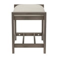 thumbnail image 6 of Hillsdale Furniture Amelia Backless Wood Vanity Stool, Antique Gray, 6 of 8