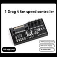 thumbnail image 3 of Ventilador PWM Controlador Velocidad SATA Alta Potencia Regulador Ventilador 4 Pin con Alimentación CC Ventilador Servidor NAS Regulador Ventilador PWM 4 Vías con Control Velocidad, 3 of 7