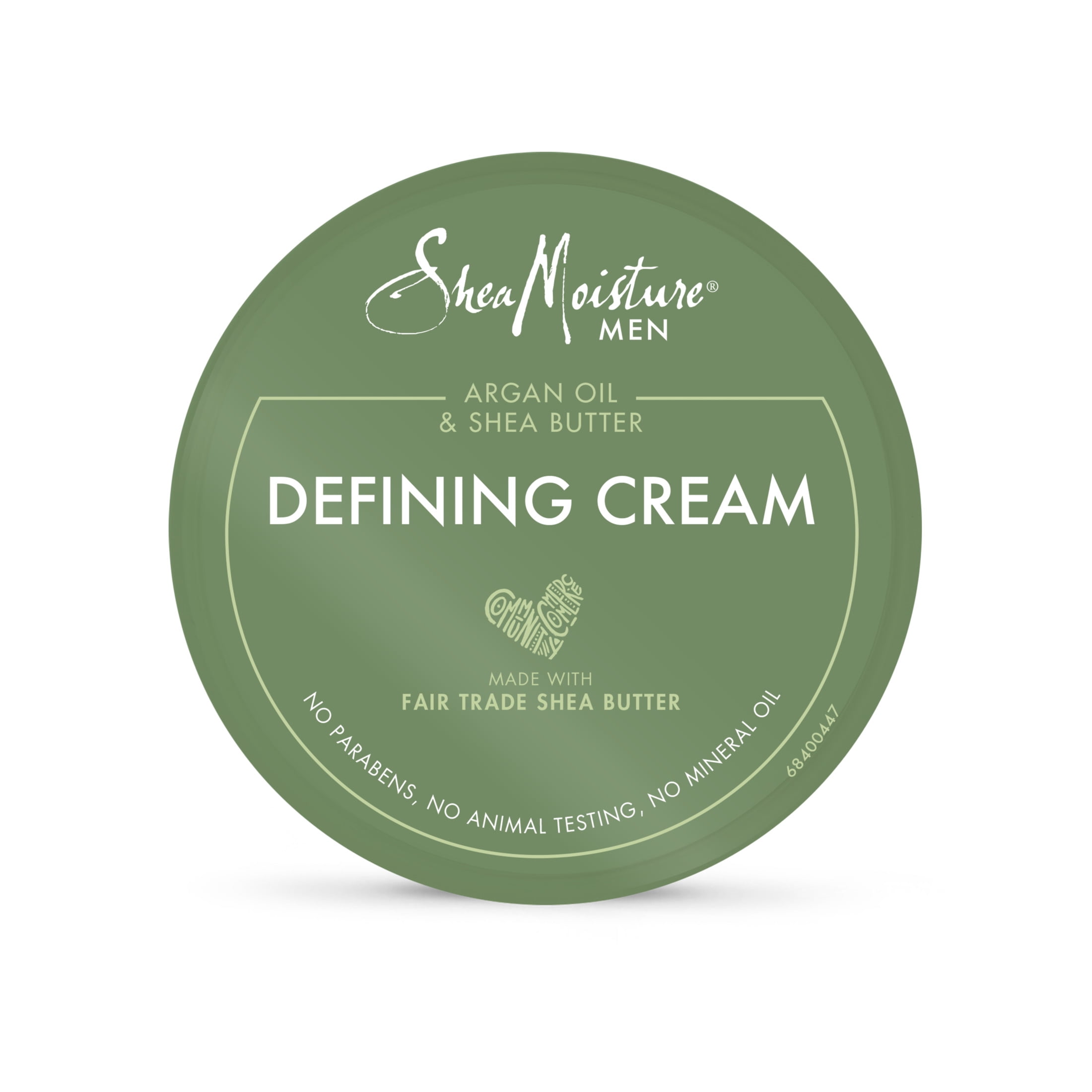 SheaMoisture Men's Defining Hair Cream Argan Oil and Shea for Curly Hair with Shea Butter 4 oz