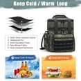 thumbnail image 5 of Holuxer Insulated Lunch Bag for Men/Adults, Double Deck Expandable Camping Lunch Box for Work Travel Daytrip Picnic Outdoor, Large Leakproof Cooler Bags with Adjustable Shoulder Strap Organizer Camo, 5 of 9