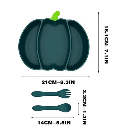

Home & Kitchen Halloween Pumpkin Large Suction Cup Complementary Food Box integrated Compartment Tableware Clearance