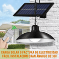 thumbnail image 2 of Luz Solar Interior/exterior Impermeable A Remote negro, 2 of 5